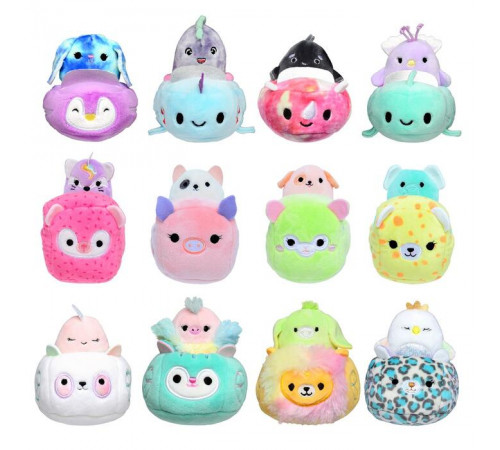 squishmallows sqm0020 jucărie "erou de pluș în mașină" în sort.