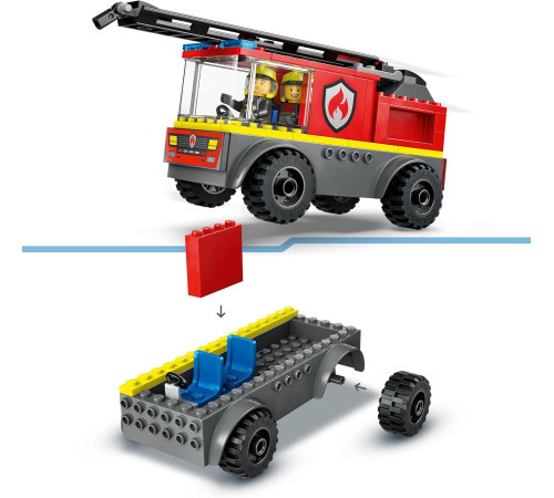lego city 60463 constructor "camion de pompieri" (82 el.)