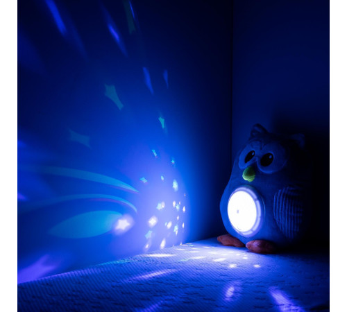 chipolino pil025020owl jucărie de pluș cu proiector și muzică "bufniță"