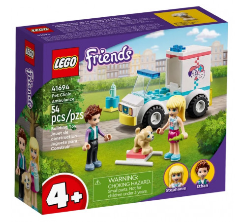 Детский магазин в Кишиневе в Молдове lego friends 41694 Конструктор "Скорая помощь в клинике для домашних животных" (54 дет.)