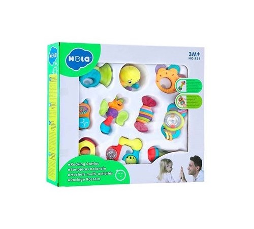 hola toys 939 set de zornaitoare (10buc.)