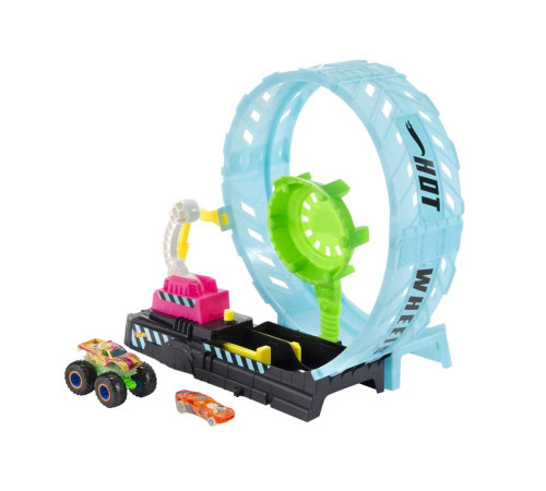 hot wheels hbn02 set de joc "monster trucks: glow in the dark"