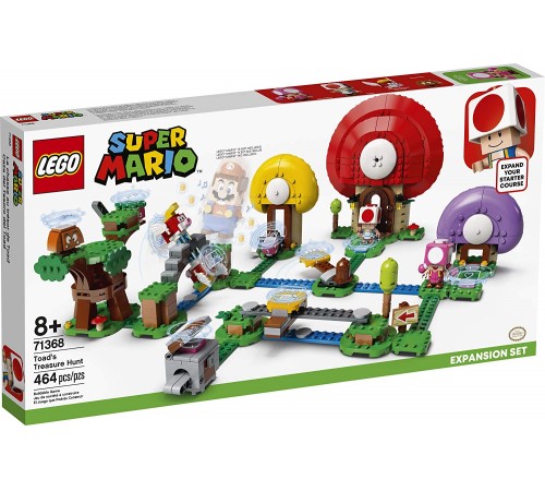  lego super mario 71368 constructor "urmărirea comorilor lui toad" (464 el.)