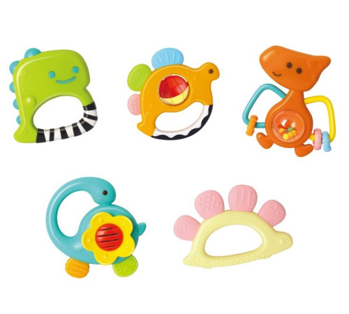 Детский&nbsp;магазин в Кишиневе в Молдове hola toys 1109 Набор из 5 погремушек "Дино"