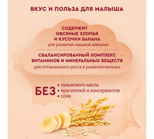 Винни terci cu lapte 3 cereale cu fulgi de ovaz si bucate de banana (10 m+) 200 gr.