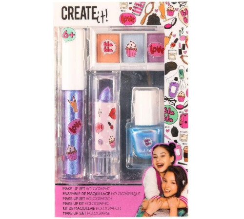 create it 84140 set de produse cosmetice pentru copii "holografie"