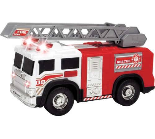 dickie 3306016 camion de pompieri cu lumină și sunet (30 cm.)