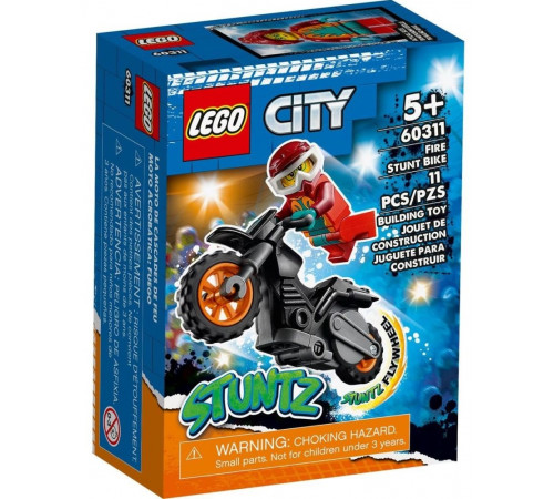  lego city 60311 Конструктор "Огненный трюковый мотоцикл" (11 дет.)