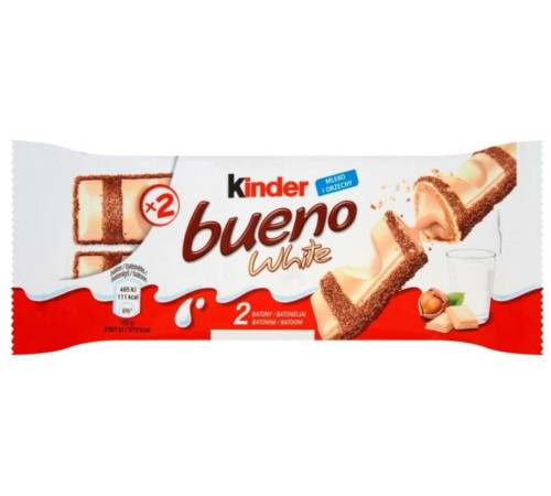  Вафельный батончик kinder bueno white (39 г)