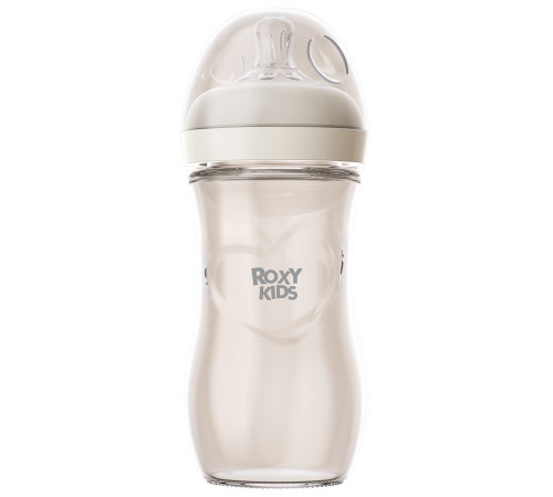  roxy rbtl-008-gla-i biberon anticolici din sticlă "natura" (3 luni+) 240 ml.