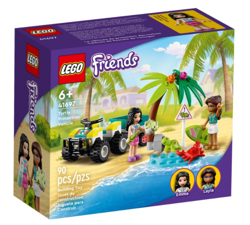  lego friends 41697 constructor "vehicul de teren pentru a salva țestoase" (90 el.)