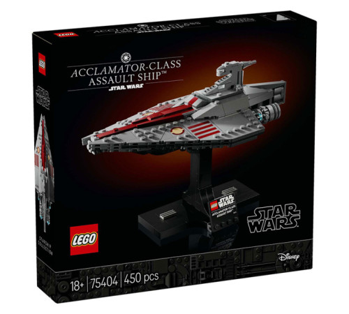 Lego Star Wars 75404 Конструктор "Штурмовой корабль класса Аккламатор" (450 дет.)  lego star wars 75404 Конструктор "Штурмовой корабль класса Аккламатор" (450 дет.)