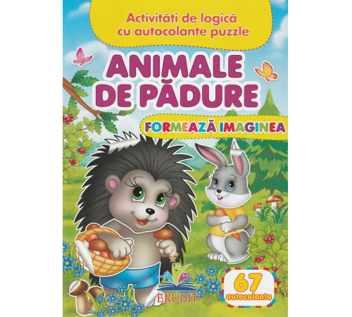  Книга "Собери картинку. Лесные животные" (ro)