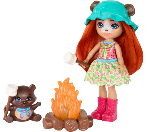 enchantimals htw71 set de joc cu papusa "camping"