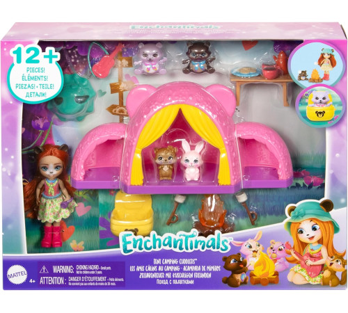 enchantimals htw71 set de joc cu papusa "camping"