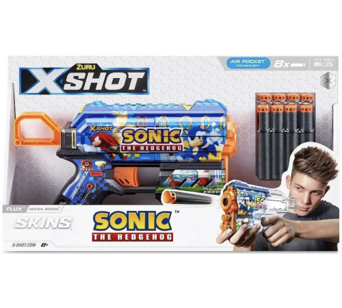 Zuru 36648A Blaster X-Shot Skins Flux Sonic S1  zuru 36648a blaster x-shot skins flux sonic s1