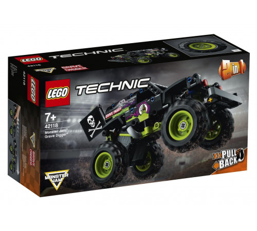  lego technic 42118  Конструктор "monster jam: grave digger"  (212 дет.)