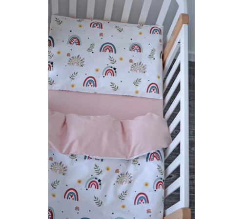 Veres 153.1.22 Lenjerie de pat "Curcubeu în flori" (3 buc.)  veres 153.1.22 lenjerie de pat "curcubeu în flori" (3 buc.)