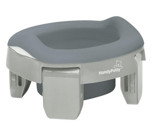  roxy hp-255gg Дорожный складной горшок "handypotty" с многоразовой вкладкой (серый)