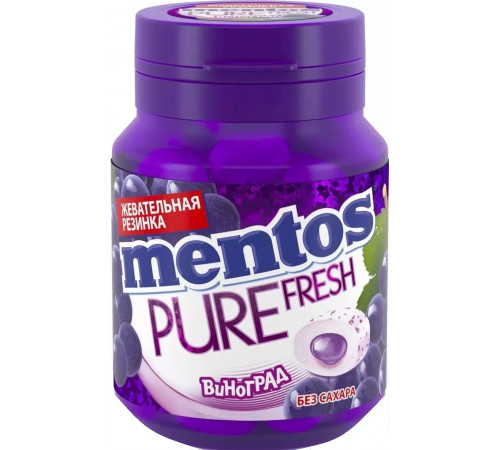 Детское питание в Молдове mentos Жевательная резинка pure fresh "Виноград"(54 гр.)