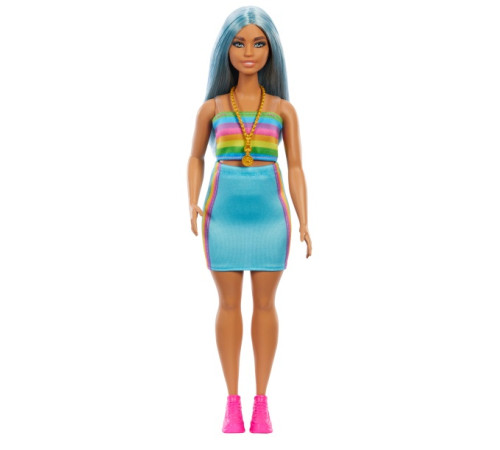  barbie hrh16 Кукла "Модница" в спортивном топе и юбке