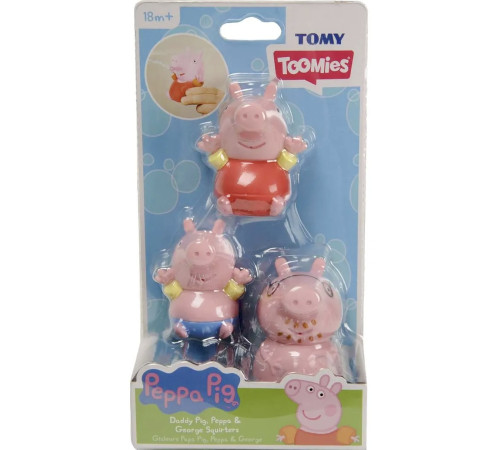  tomy Набор игрушки для купания - брызгалки peppa pig e73159 33291