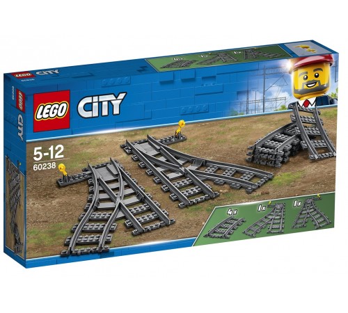 lego city 60238 constructor "săgeți feroviare"(8 el.)