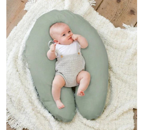 doomoo pernă pentru gravide și alăptare comfy big (190 cm) tetra green