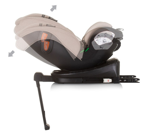 chipolino scaun auto "i-size isofix 360 tourino" stktrn02405ma (40-150 cm.) macadamia