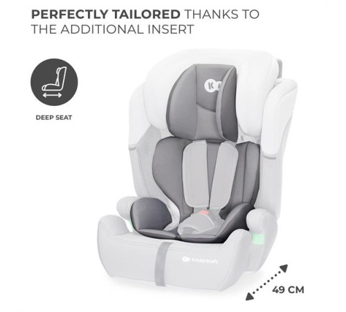 kinderkraft Автокресло comfort up 2 i-size (76-150 см.) серый