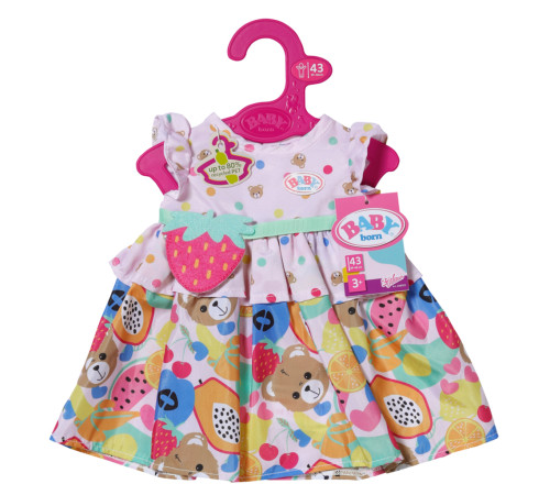 zapf creation 838303 rochiță baby born "fructe" (43 cm.)