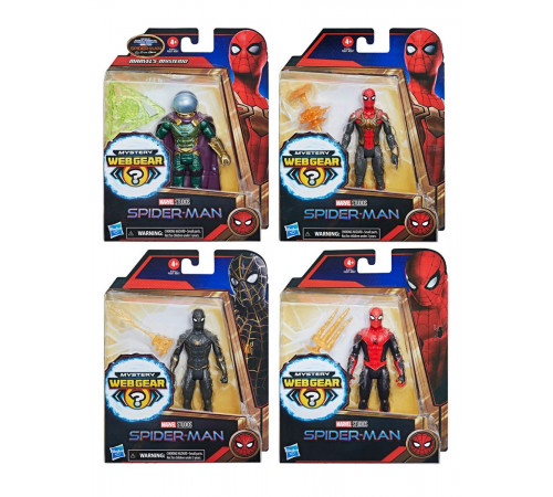  spider-man f0231 figurină "mystery web gear" in sort.