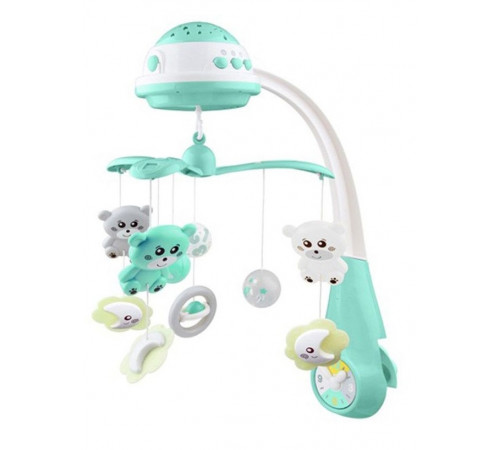  baby mix fs-35604 mint Карусель Музыкальная с проектором 