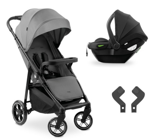 hauck cărucior 2 in 1 shop n care travel set grey