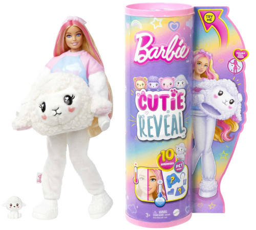 Детский магазин в Кишиневе в Молдове barbie hkr03 Кукла "cutie reveal: Ягненок"