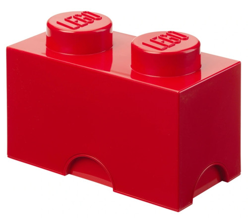 Детский&nbsp;магазин в Кишиневе в Молдове lego Контейнер для хранения storage brick 2 (12,5 x 25x18 cм.) красный