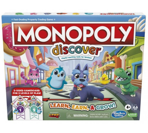 hasbro f4436 joc de masă "my first monopoly"