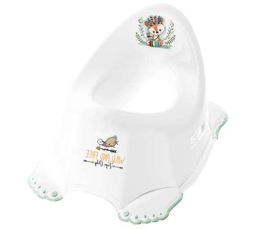  tega baby Горшок антискользящий wild&free "Лисёнок" dz-001-103 белый