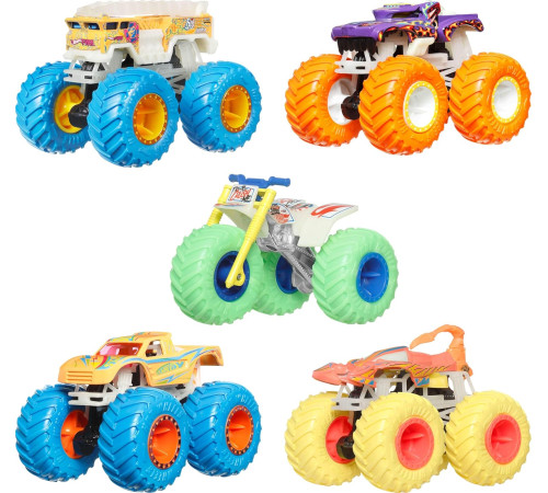 hot wheels jfx08 Машина "monster trucks" светится в темноте (в асс.)