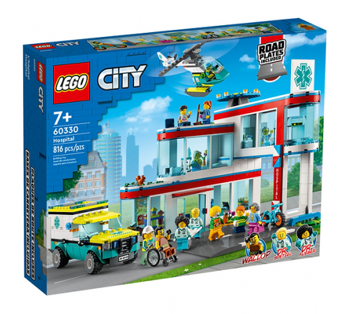 lego city 60330 constructor "spitalul" (816 el.)