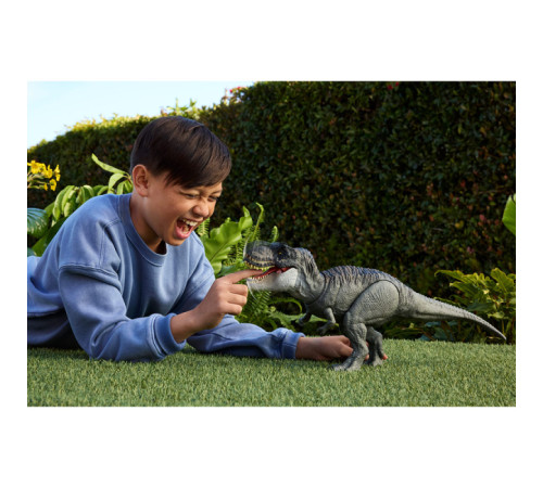 jurassic world jch02 Интерактивная фигурка "Невероятная атака Ти-Рекса"