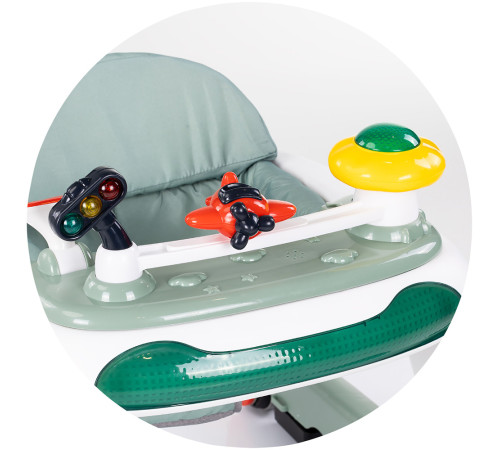 chipolino prle02502ba Музыкальные ходунки 4 в 1 "little explorer" (зелёный)