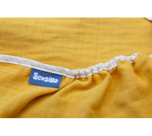 sensillo-7201 plic din muselină pentru scoică auto (75х75 cm) mustard