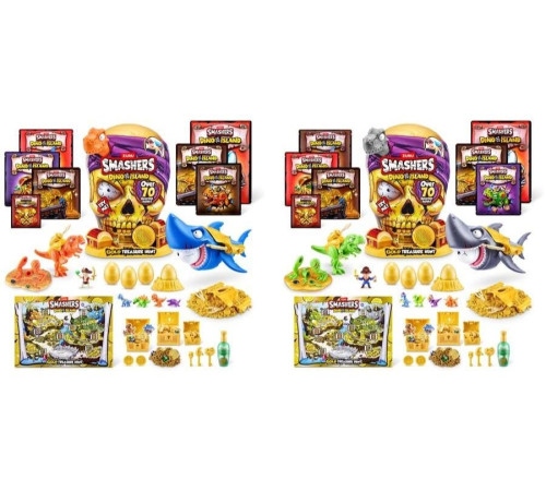 zuru smashers 74123 Набор "dino island gold treasure hunt" (70 сюрпризов) в асс.