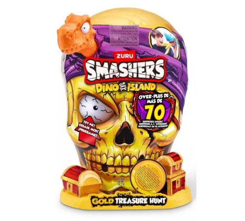 zuru smashers 74123 Набор "dino island gold treasure hunt" (70 сюрпризов) в асс.