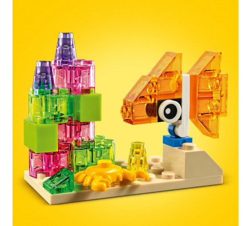 lego classic 11013 constructor "cuburi transparente" (500 el.)