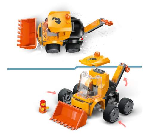 lego city 60483 constructor "rides &ndash; &Icirc;ncărcător pentru construcții" (61 el.)