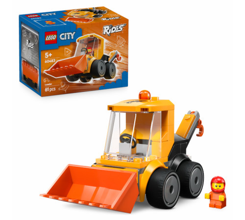 lego city 60483 constructor "rides &ndash; &Icirc;ncărcător pentru construcții" (61 el.)