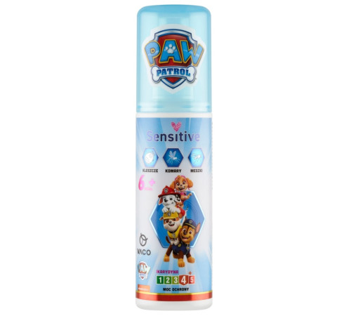  vaco spray aerosol &icirc;mpotriva ț&acirc;nțarilor, căpușelor și musculițelor "paw patrol" (6+) 90 ml.
