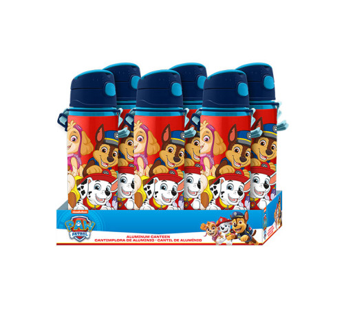 kids licensing pw19871 Алюминиевая бутылка для воды "paw patrol" (600 мл.)